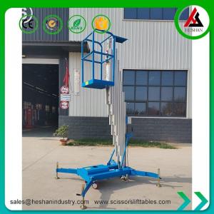 China CE ISO Hydraulic Vertical Mast Lift 6m Electric Single Man Lift Equipment wholesale