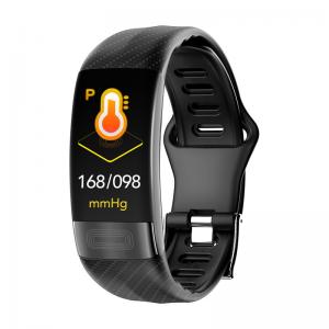 China ECG PPG Pedometer HR Monitor Smart Band Fitness Tracker Watch With Blood Pressure wholesale