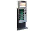 China Public Mobile Cell Phone Charging Station Kiosk Banknote Operated with LED Light Inside Lockers wholesale