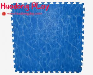 Blue Outdoor Rubber Flooring , EVA Playground Safety Mats Soft Touch