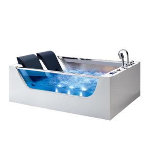 China 6ft 2 Person Corner Bathtub Luxury With Bubble Jet Whirlpool Waterfall Indoor on sale
