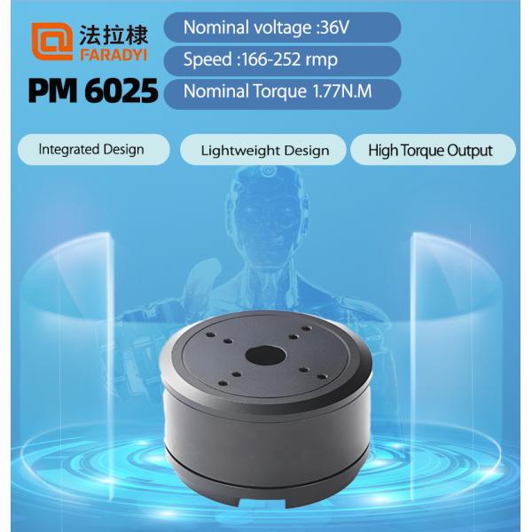 Faradyi Customized Specification PM 6025 Brushless 36V 252rpm 1.77N.m High Torque For Robot