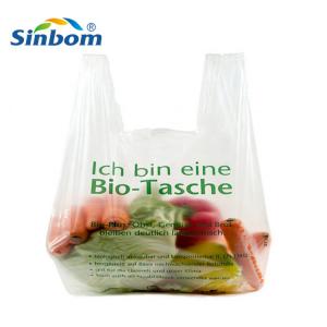 China Shopping Custom Printed Biodegradable T Shirt Plastic Grocery Bag Gravure Printing wholesale