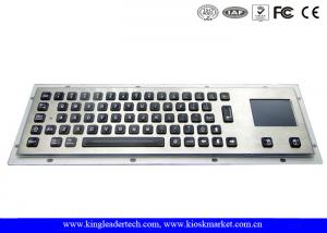 China Waterproof Illuminated Metal Keyboard With Touchpad And 64 Led Backlit Keys wholesale