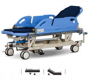 China Emergency PatientTransfer CartRotating Side Rails Central Casters 150mm Patient Transfer Stretcher wholesale