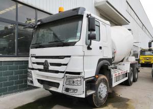 China White 10CBM Concrete Mixer Truck , RHD 10 Wheels Concrete Mixer Pump Truck on sale