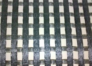 China Geogrid Reinforcing Fabric HIgh Strength Polyester Warp Knitted Geogrid wholesale