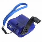 USB Travel Emergency Mobile Phone Charger Dynamo Hand Manual Charger Wind-Up