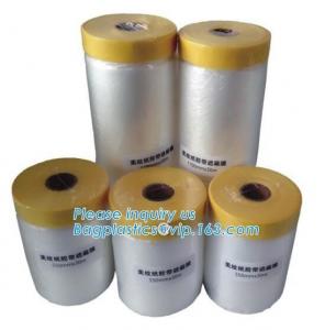 China Disposable Plastic Car Seat Covers Self Static Cling Masking Film PE Protection Film With Tape wholesale