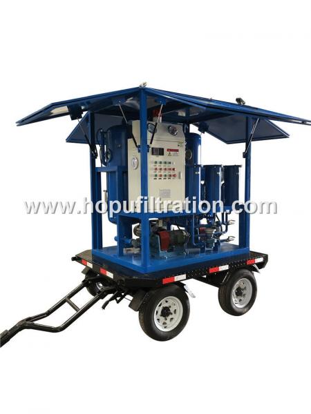 Quality Outdoor Transformer Oil Purifier with Trailer,Easily-Mobile Trailer Insulation Oil Purification Plant,Dielectric Oil for sale