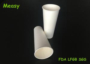 China Large / little Size White Single Wall Paper Cups , Hot paper drink cups Non deformation on sale
