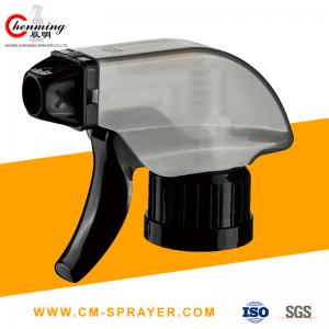 China Pp 28mm Trigger Spray Head Black 28/410 11 7.12 Dip Tube With Spray Stream Off Nozzle wholesale