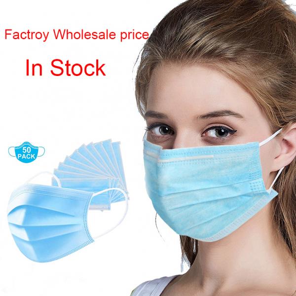 Earloop Anti Epidemic Products , 195x75mm 3 Ply Disposable Face Mask