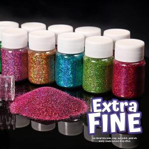 China LSY Holographic Fine Glitter 54 Colors Extra Fine Resin Glitter Powder, Craft Glitter for Resin Jewelry Art Craft on sale