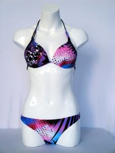 China Two piece swimwear assorted leopard color polyester swim suit for women S / M size wholesale