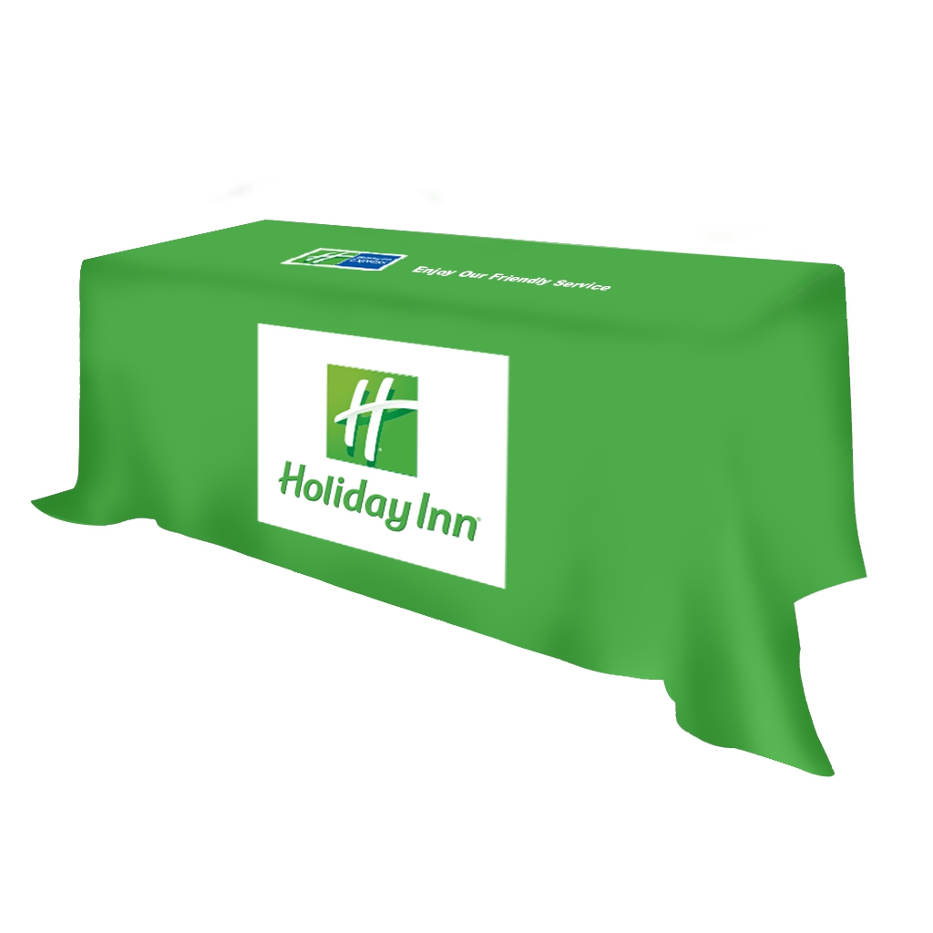 Customized fabric table cloth/tradeshow table cloth for advertising