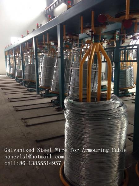 Quality Hot Dip Galvanized Low Carbon Steel Wire For Armouring Cable Wire Mesh for sale