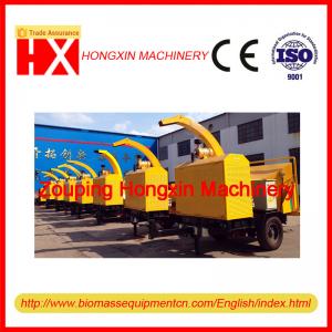 Diesel Engine Mobile Wood Chipper HXBC1000 for organic fertilizer factory