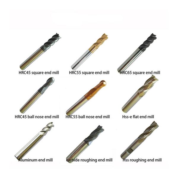 4 Flutes Carbide HRC55 End Mills/CNC Milling Cutter