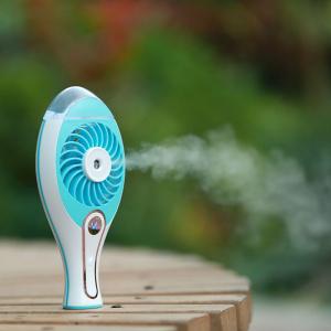China Novelty gifts Rechargeable Portable cooling air misting fan outdoor cooling mist fan wholesale