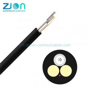 China Non Metallic 80M 1 - 12 Core Single Mode Fiber Optic Cable With Frp Strength Member wholesale