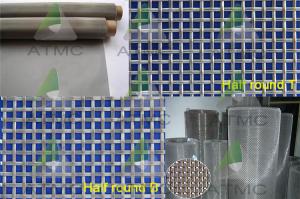 China Metallic Stainless Steel Wire Mesh Stainless Wire Mesh Screen For Twilled Weave wholesale