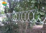 China Anti Theft  Concertina Razor Wire Fence , Flat Loop BTO 22 Razor Wire wholesale