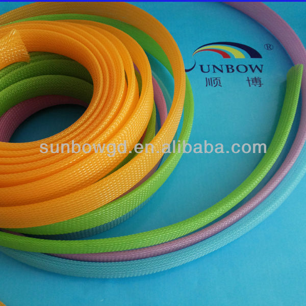 Polyester monafilament Black expandable braided cable sleevings