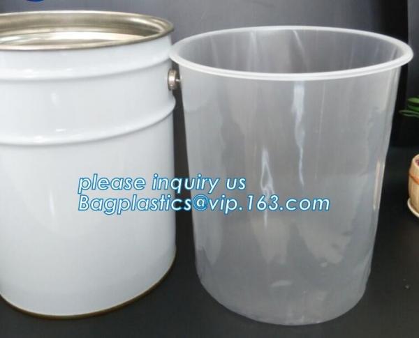 gallon bucket liner rigid plastic pail liner, PE Round pond liner round raised rigid pond liner 500liter, pp steel pail