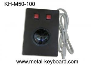 China Resin Panel Mount Trackball Pointing Device Black Metal 2 Customized Buttons on sale