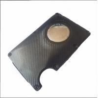 China carbon fiber airtag anti-RFID card holder for sale