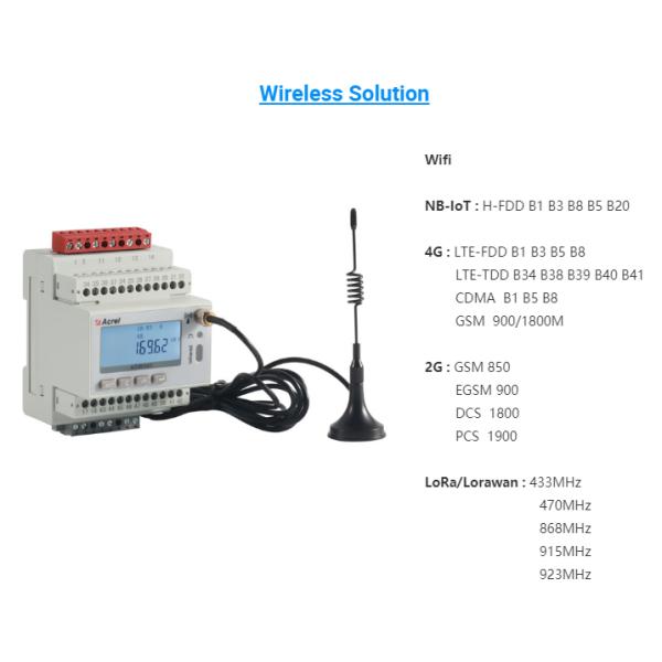 Acrel ADW300-LRHW868/CK Ac Current Monitor 3 Phase Remote Control Power Meter Iot Ct Type Energy Monitor Lora RS485