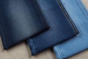 China 60cm 362Gsm Blue Denim Fabric For Jeans Jacket Special Weaving Denim Material on sale