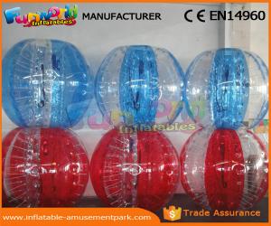 China Human Sized Soccer Bubble Ball Inflatable Zorb Ball Heat Sealed 1 Year Warranty wholesale