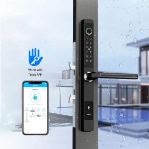 China Aluminum Fingerprint App Control Door Lock Bluetooth Waterproof IP65 wholesale