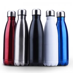 China Insulated Stainless Steel Water Bottle , Cola Shape Vacuum Sport Bottle wholesale