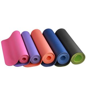 China Pilates Exercise TPE Fitness Yoga Mat Anti Slip Anti Tear wholesale