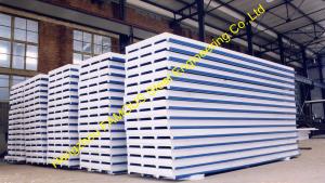 China Prefab Corrugated Metal Roofing Sheets Sandwich EPS PU Rock Wool wholesale