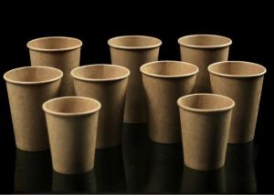China Single Wall Thick Insulated Paper Coffee Cups Biodegradable 8 Ounce Eco Friendly on sale