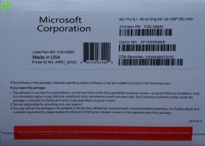 China Microsoft SSD Solid State Drives , OEM Software Windows 7 Professional x64 wholesale
