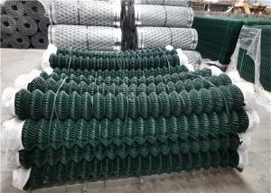 China 11.9 Gauge 2 Opening Chain Link Fence Cover Fabric 3 Foot With Heavy Duty Sliding Gates wholesale