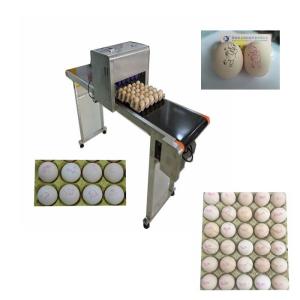 China Automatic Egg Code Printing Machine , Small Character Inkjet Coder For Eggs wholesale