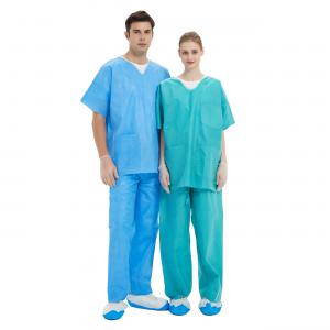 China V Neck Hosital Patient Scrub Suits For Man Woman S M L XL XXL Coat And Pants wholesale