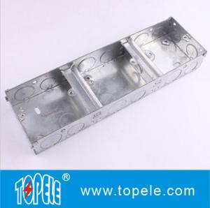 China 25mm,35mm Steel BS4568 GI Box / Terminal One Gang GI Box, Electrical Boxes And Covers wholesale