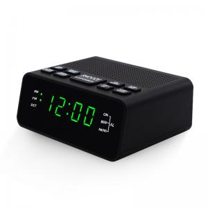 China Mini LED Display Clock Portable Radio , FM Radio Alarm Clock For Home wholesale