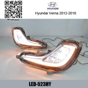 China Hyundai Verna 2012-2016 DRL LED Daytime Running Lights auto fog lamps on sale