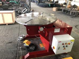 China Welding Rotating Table 1000kg Welding Positioners Remote Hand Control Box wholesale