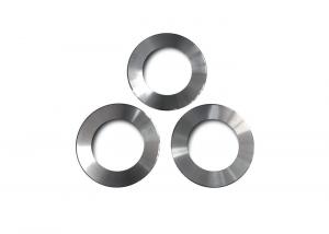 China Round Tungsten Carbide Circular Cutting Blades , Rotary Paper Cutter Blades Polished on sale