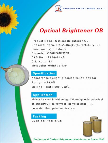 High qualtiy Fluorescent Whitening Agent OB-1 Greenish for masterbatches factory price