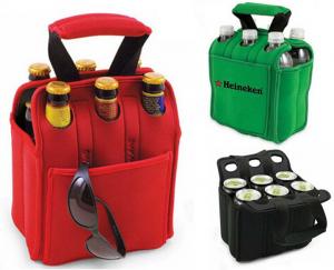 China neoprene (eco-friendly material pass SGS test) hot sale bottle 6 bottle wine cooler bag on sale